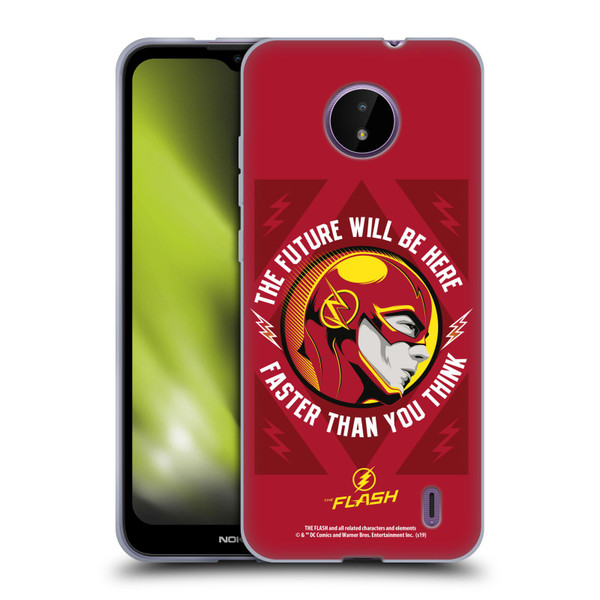 The Flash TV Series Graphics Barry Faster Soft Gel Case for Nokia C10 / C20