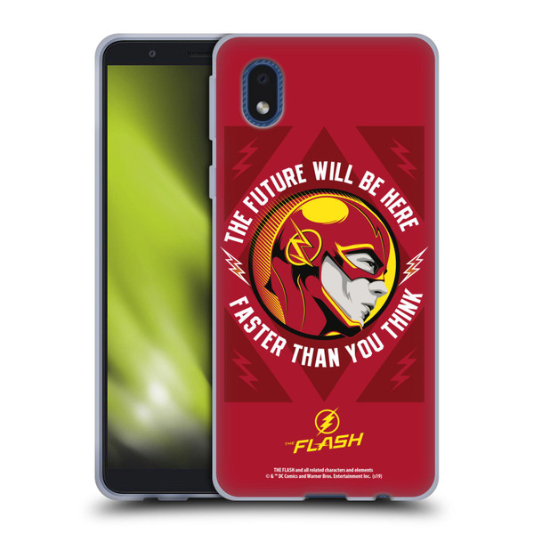 The Flash TV Series Graphics Barry Faster Soft Gel Case for Samsung Galaxy A01 Core (2020)