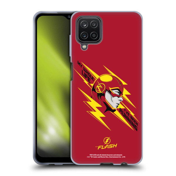 The Flash TV Series Graphics Barry Head Soft Gel Case for Samsung Galaxy A12 (2020)
