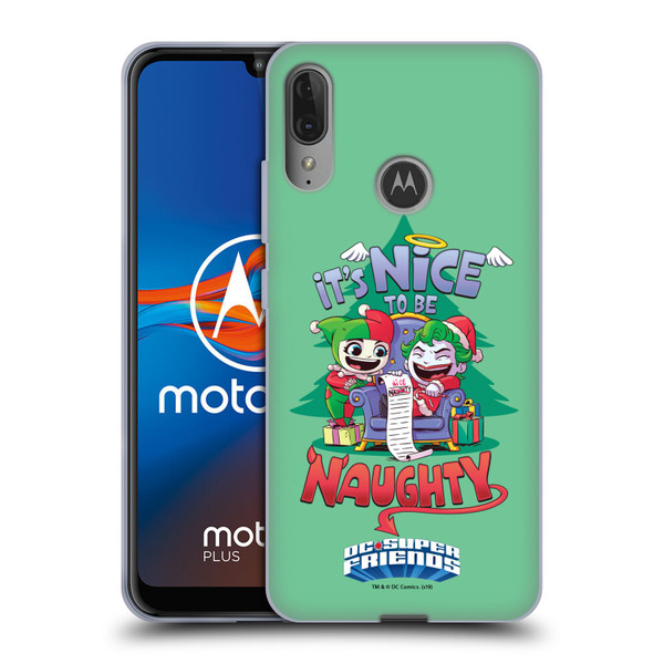 Super Friends DC Comics Toddlers Holidays Harley Joker Naughty Soft Gel Case for Motorola Moto E6 Plus