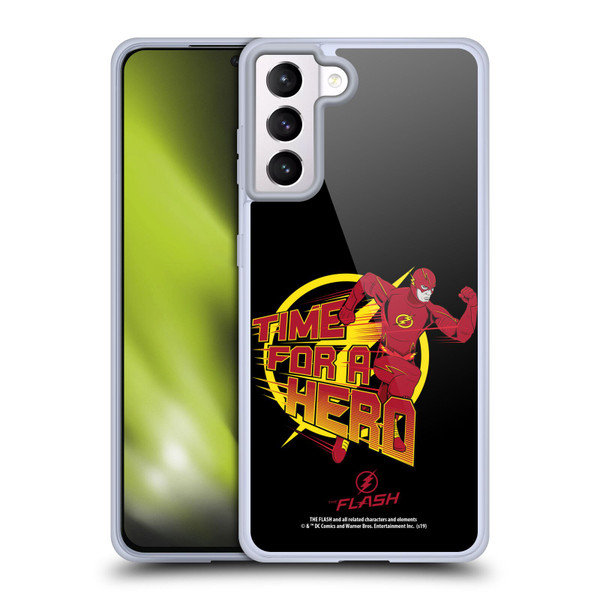 The Flash TV Series Graphics Barry Hero Soft Gel Case for Samsung Galaxy S21+ 5G