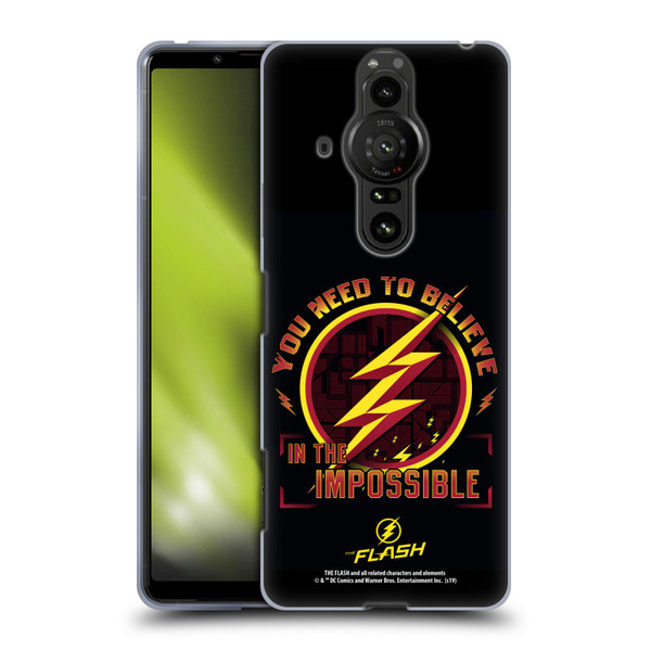 The Flash TV Series Graphics Believe Soft Gel Case for Sony Xperia Pro-I