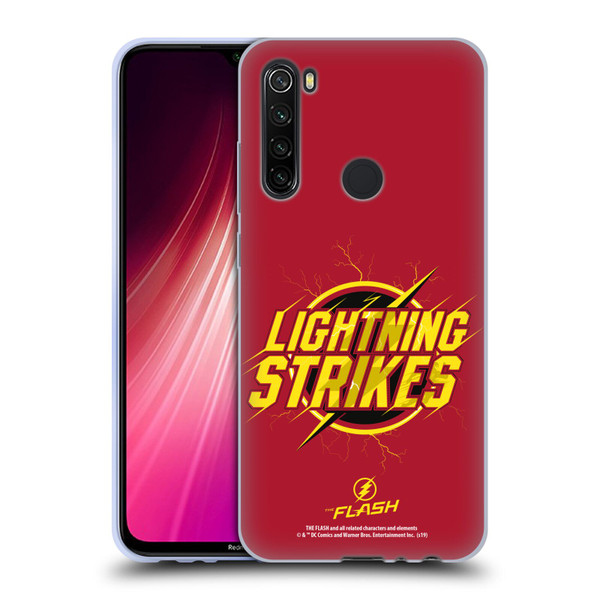 The Flash TV Series Graphics Lightning Strikes Soft Gel Case for Xiaomi Redmi Note 8T