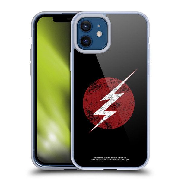 The Flash TV Series Logos Distressed Look Soft Gel Case for Apple iPhone 12 / iPhone 12 Pro