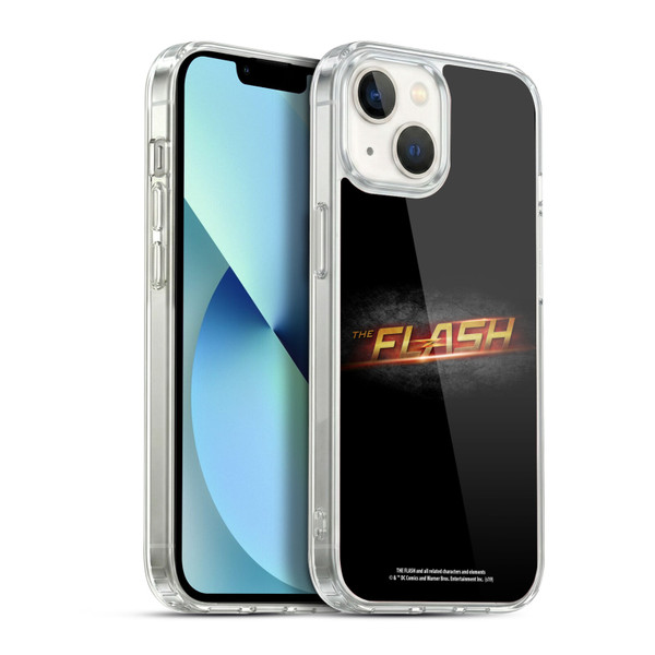 The Flash TV Series Logos Black Soft Gel Case for Apple iPhone 13