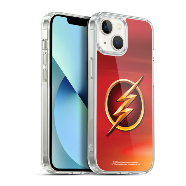 The Flash TV Series Logos Red Soft Gel Case for Apple iPhone 13