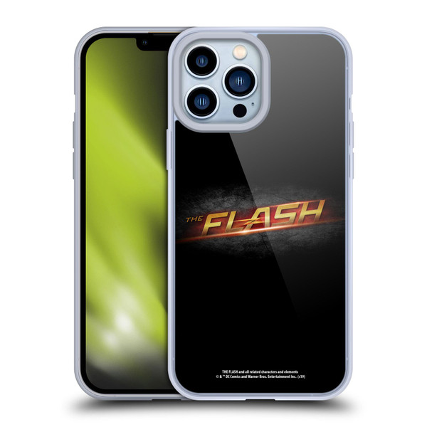 The Flash TV Series Logos Black Soft Gel Case for Apple iPhone 13 Pro Max