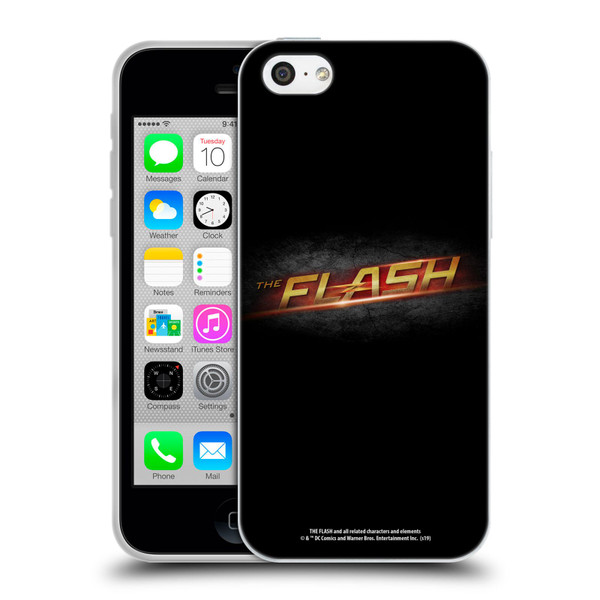 The Flash TV Series Logos Black Soft Gel Case for Apple iPhone 5c