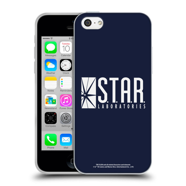 The Flash TV Series Logos Star Labs Soft Gel Case for Apple iPhone 5c