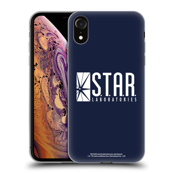 The Flash TV Series Logos Star Labs Soft Gel Case for Apple iPhone XR