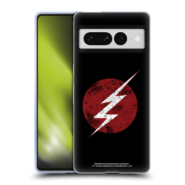 The Flash TV Series Logos Distressed Look Soft Gel Case for Google Pixel 7 Pro