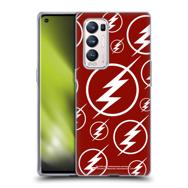 The Flash TV Series Logos Pattern Soft Gel Case for OPPO Find X3 Neo / Reno5 Pro+ 5G