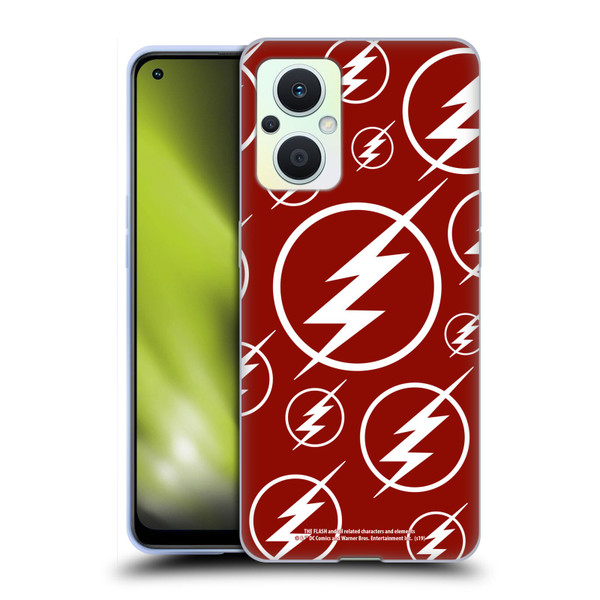 The Flash TV Series Logos Pattern Soft Gel Case for OPPO Reno8 Lite
