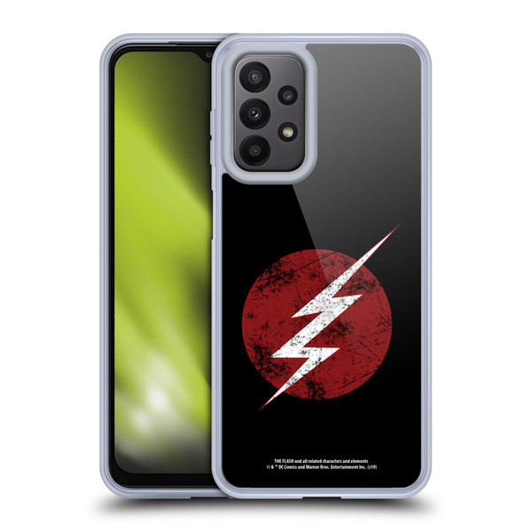 The Flash TV Series Logos Distressed Look Soft Gel Case for Samsung Galaxy A23 / 5G (2022)