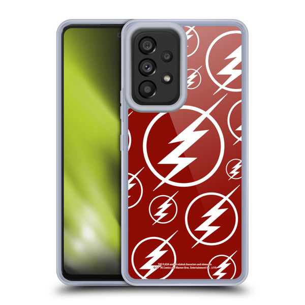 The Flash TV Series Logos Pattern Soft Gel Case for Samsung Galaxy A53 5G (2022)
