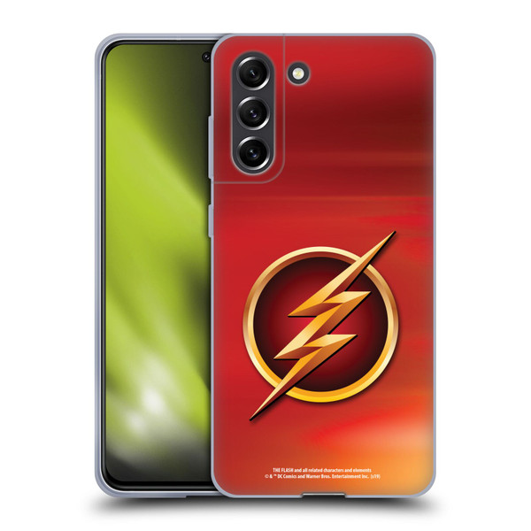 The Flash TV Series Logos Red Soft Gel Case for Samsung Galaxy S21 FE 5G