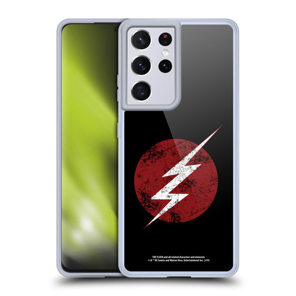 The Flash TV Series Logos Distressed Look Soft Gel Case for Samsung Galaxy S21 Ultra 5G