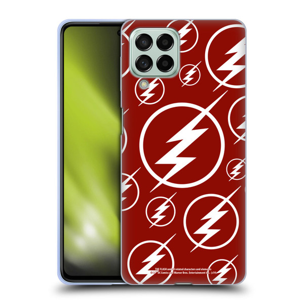 The Flash TV Series Logos Pattern Soft Gel Case for Samsung Galaxy M53 (2022)