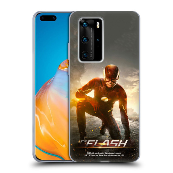 The Flash TV Series Poster Barry Kneel Pose Soft Gel Case for Huawei P40 Pro / P40 Pro Plus 5G