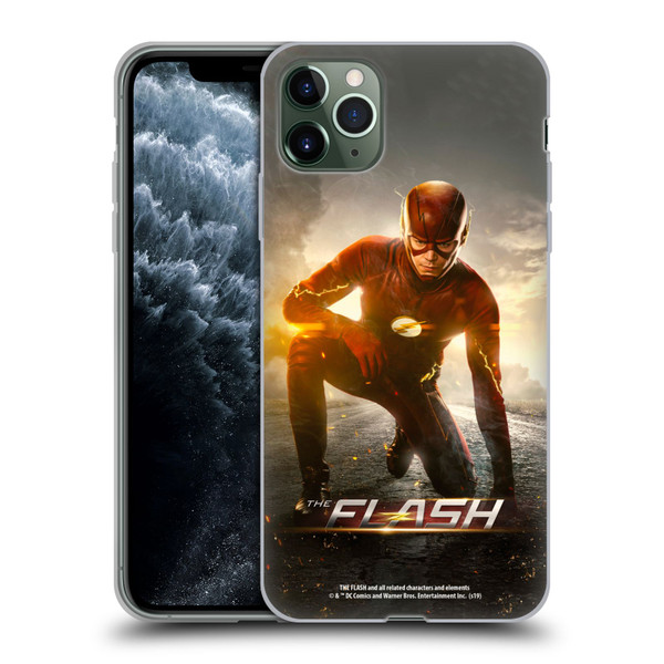 The Flash TV Series Poster Barry Kneel Pose Soft Gel Case for Apple iPhone 11 Pro Max