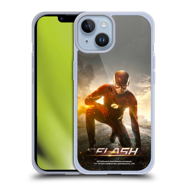The Flash TV Series Poster Barry Kneel Pose Soft Gel Case for Apple iPhone 14