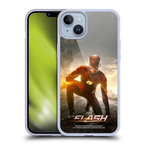 The Flash TV Series Poster Barry Kneel Pose Soft Gel Case for Apple iPhone 14 Plus