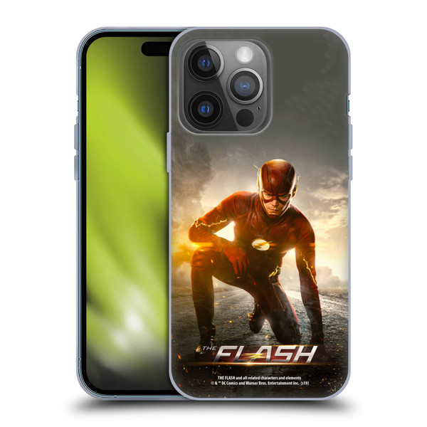 The Flash TV Series Poster Barry Kneel Pose Soft Gel Case for Apple iPhone 14 Pro