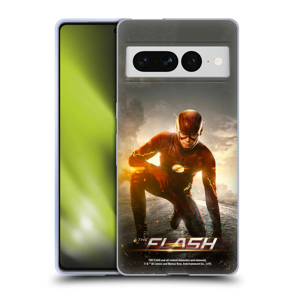 The Flash TV Series Poster Barry Kneel Pose Soft Gel Case for Google Pixel 7 Pro