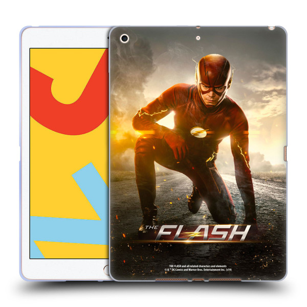 The Flash TV Series Poster Barry Kneel Pose Soft Gel Case for Apple iPad 10.2 2019/2020/2021