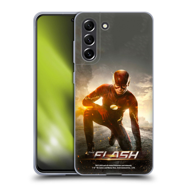 The Flash TV Series Poster Barry Kneel Pose Soft Gel Case for Samsung Galaxy S21 FE 5G