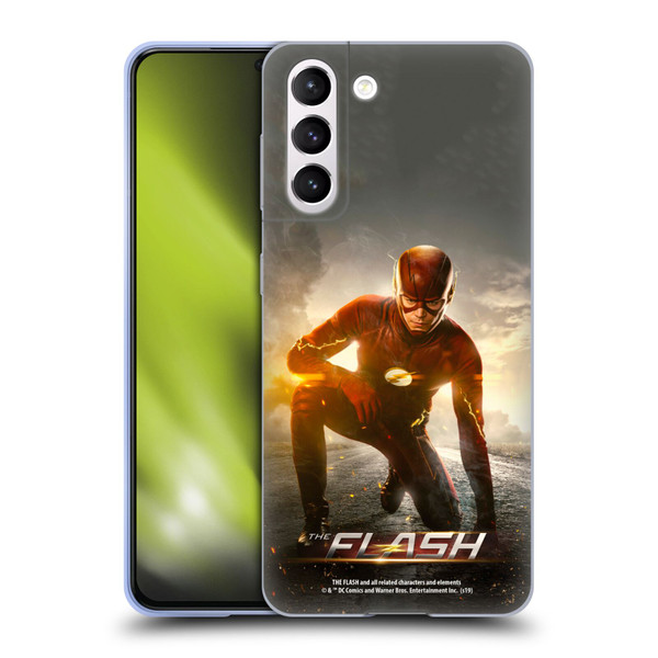 The Flash TV Series Poster Barry Kneel Pose Soft Gel Case for Samsung Galaxy S21 5G