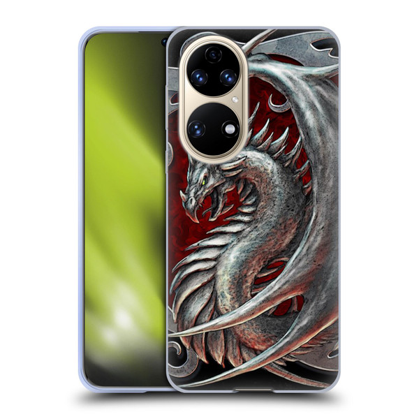 Christos Karapanos Dragons 2 Talisman Silver Soft Gel Case for Huawei P50