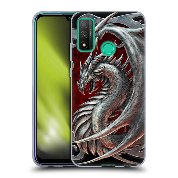 Christos Karapanos Dragons 2 Talisman Silver Soft Gel Case for Huawei P Smart (2020)