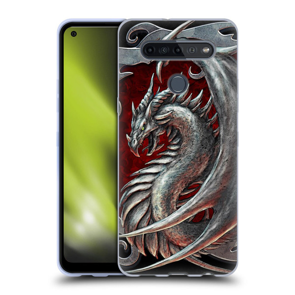 Christos Karapanos Dragons 2 Talisman Silver Soft Gel Case for LG K51S
