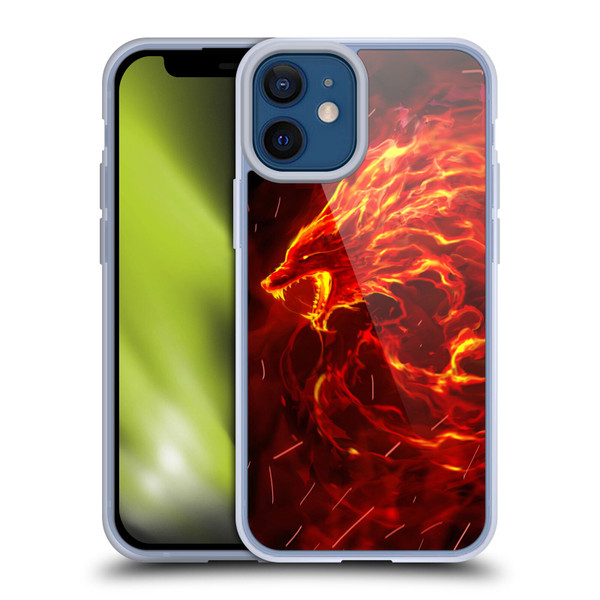 Christos Karapanos Mythical Art Wolf Spirit Soft Gel Case for Apple iPhone 12 Mini