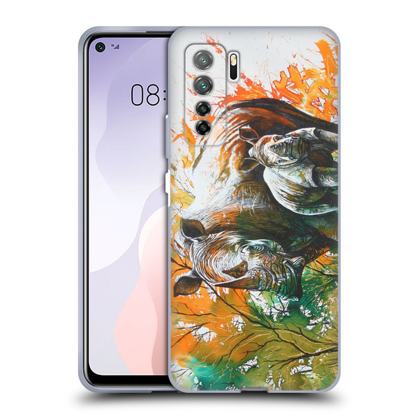 Graeme Stevenson Assorted Designs Rhino Soft Gel Case for Huawei Nova 7 SE/P40 Lite 5G