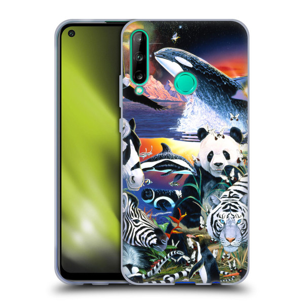 Graeme Stevenson Assorted Designs Animals Soft Gel Case for Huawei P40 lite E