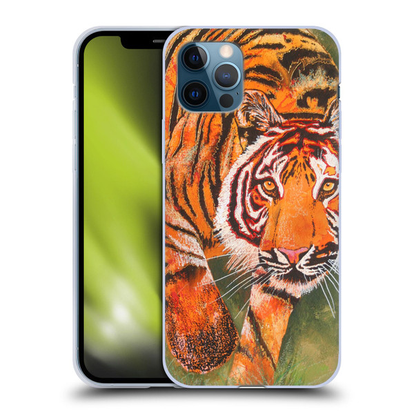 Graeme Stevenson Assorted Designs Tiger 1 Soft Gel Case for Apple iPhone 12 / iPhone 12 Pro