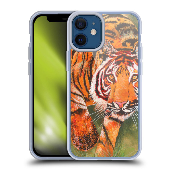 Graeme Stevenson Assorted Designs Tiger 1 Soft Gel Case for Apple iPhone 12 Mini