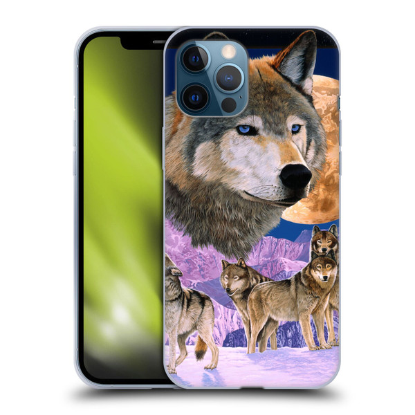 Graeme Stevenson Assorted Designs Wolves Soft Gel Case for Apple iPhone 12 Pro Max