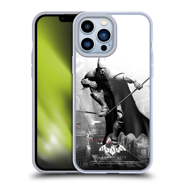 Batman Arkham City Key Art Comic Book Cover Soft Gel Case for Apple iPhone 13 Pro Max