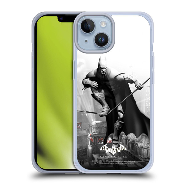 Batman Arkham City Key Art Comic Book Cover Soft Gel Case for Apple iPhone 14