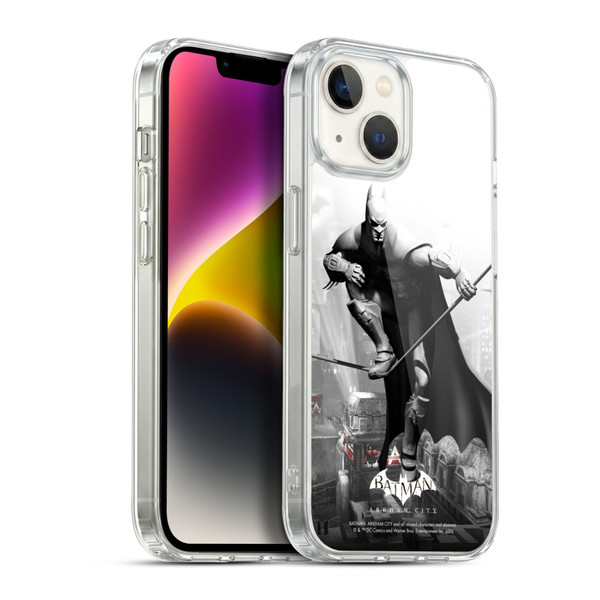 Batman Arkham City Key Art Comic Book Cover Soft Gel Case for Apple iPhone 14