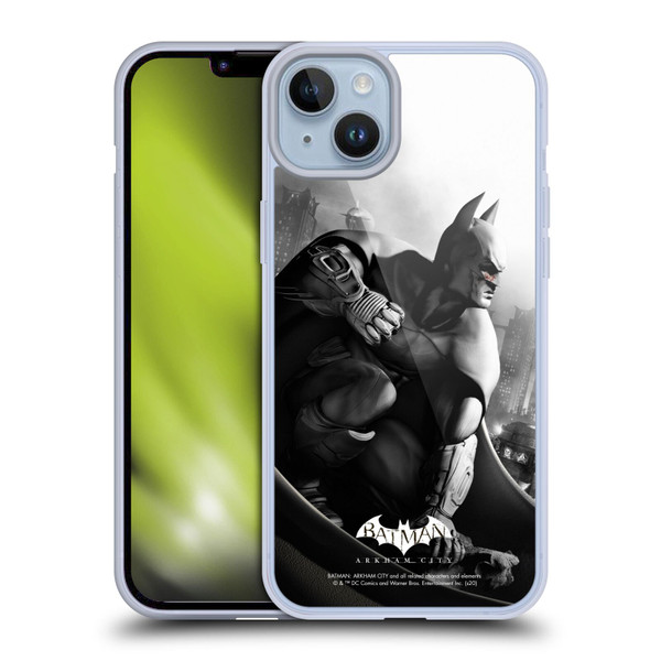 Batman Arkham City Key Art Poster Soft Gel Case for Apple iPhone 14 Plus