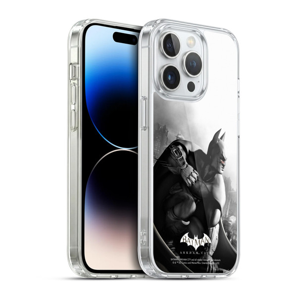 Batman Arkham City Key Art Poster Soft Gel Case for Apple iPhone 14 Pro & MagSafe