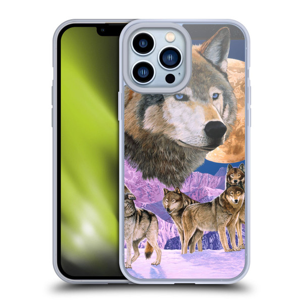 Graeme Stevenson Assorted Designs Wolves Soft Gel Case for Apple iPhone 13 Pro Max