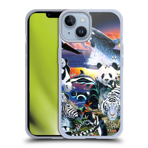 Graeme Stevenson Assorted Designs Animals Soft Gel Case for Apple iPhone 14