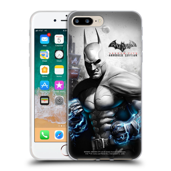 Batman Arkham City Key Art Armored Edition Soft Gel Case for Apple iPhone 7 Plus / iPhone 8 Plus
