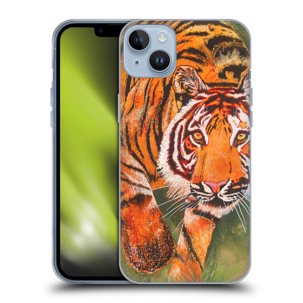 Graeme Stevenson Assorted Designs Tiger 1 Soft Gel Case for Apple iPhone 14 Plus