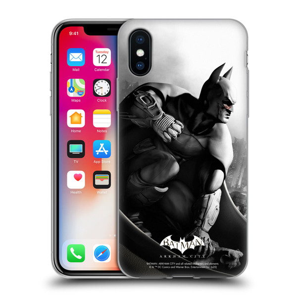 Batman Arkham City Key Art Poster Soft Gel Case for Apple iPhone X / iPhone XS
